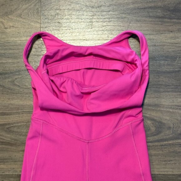 Lululemon Align Bodysuit Size 6 Hot Pink Nee Nulu Fabric - Picture 2 of 5